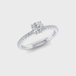 Shimmer Engagement Ring in Platinum (0.8 ct.)