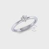 Petite Six Claw Engagement Ring in Platinum (0.25 ct.)