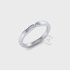Plain Twist Wedding Ring in Platinum (0.15 ct.)