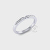 Twist Diamond Ring in Platinum (0.15 ct.)