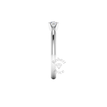 Dainty Engagement Ring in Platinum (0.25 ct.)