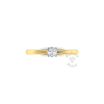 Dainty Engagement Ring in 18ct Yellow Gold (0.25 ct.)