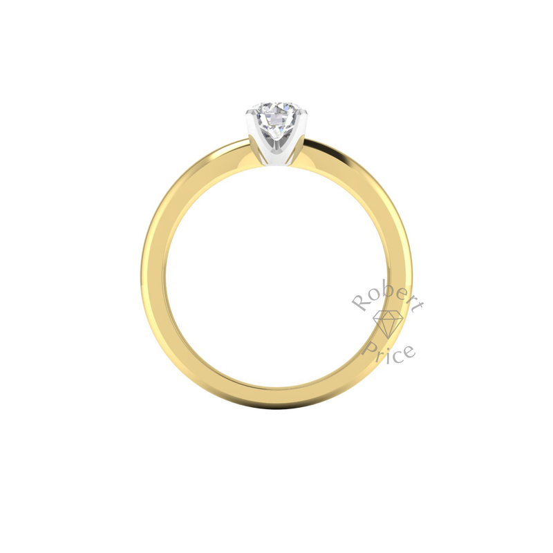 Dainty Engagement Ring in 18ct Yellow Gold (0.4 ct.)