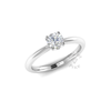 Dainty Engagement Ring in Platinum (0.5 ct.)