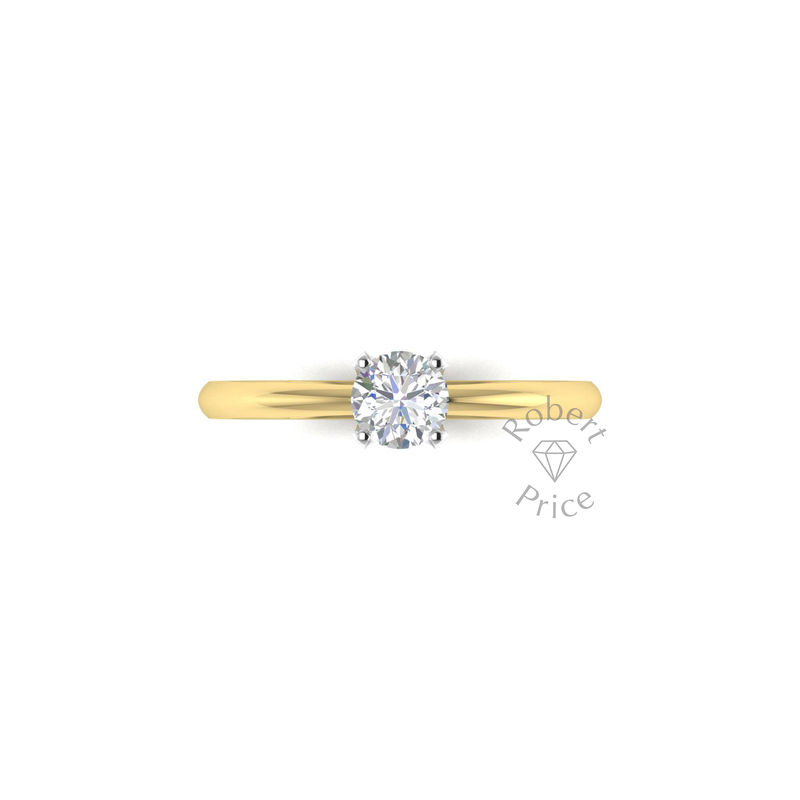 Dainty Engagement Ring in 18ct Yellow Gold (0.5 ct.)