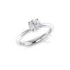 Dainty Engagement Ring in 18ct White Gold (0.6 ct.)