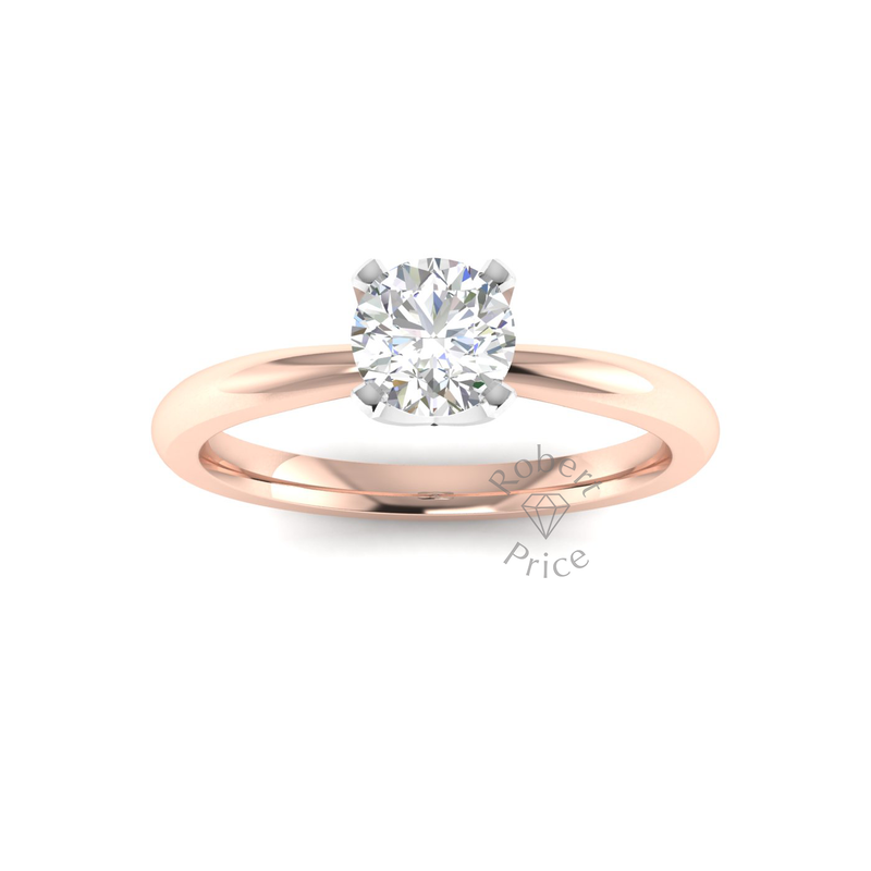 Dainty Engagement Ring in 18ct Rose Gold (0.6 ct.)