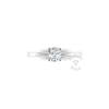 Dainty Engagement Ring in Platinum (0.6 ct.)