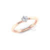 Petite Six Claw Engagement Ring in 18ct Rose Gold (0.25 ct.)