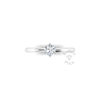 Petite Six Claw Engagement Ring in Platinum (0.4 ct.)