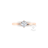 Petite Six Claw Engagement Ring in 18ct Rose Gold (0.6 ct.)