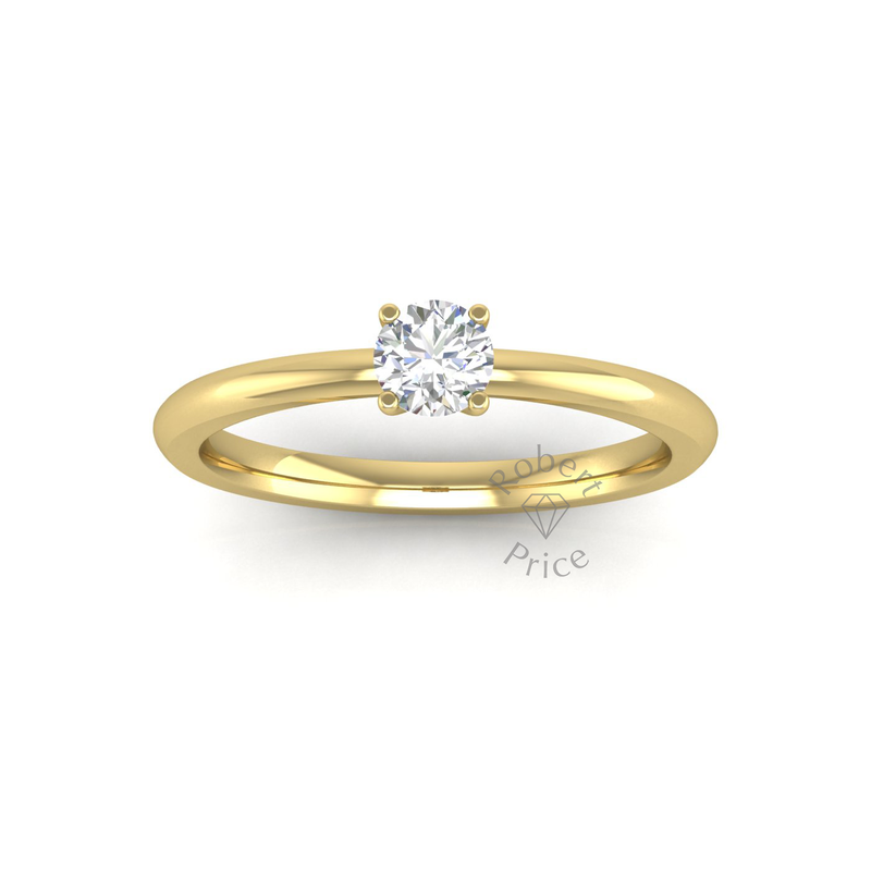 Petite Engagement Ring in 18ct Yellow Gold (0.25 ct.)