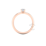 Petite Engagement Ring in 18ct Rose Gold (0.4 ct.)
