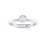 Petite Engagement Ring in 18ct White Gold (0.5 ct.)