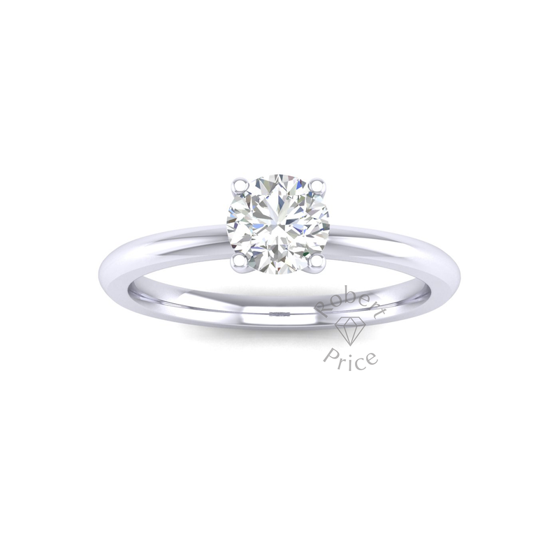 Petite Engagement Ring in 18ct White Gold (0.6 ct.)