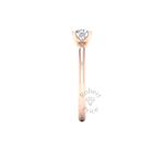 Petite Engagement Ring in 18ct Rose Gold (0.6 ct.)