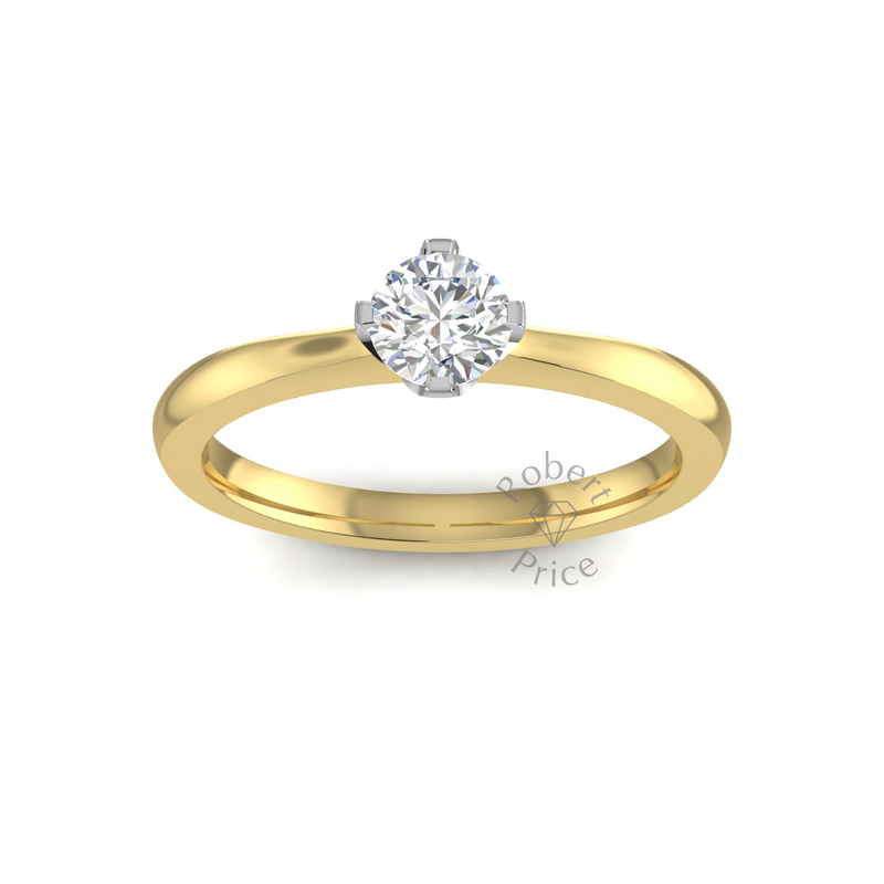 Vertice Engagement Ring in 18ct Yellow Gold (0.4 ct.)