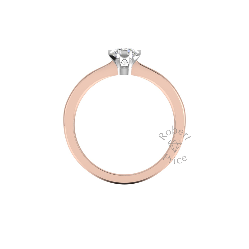 Vertice Engagement Ring in 18ct Rose Gold (0.4 ct.)