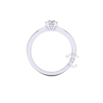 Double Prong Engagement Ring in Platinum (0.6 ct.)