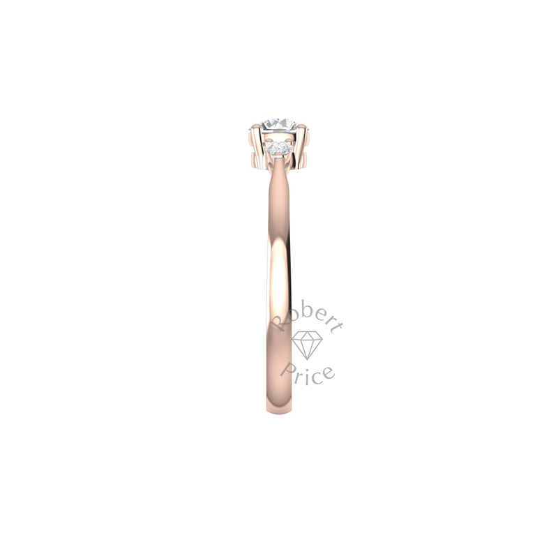 Melody Engagement Ring in 18ct Rose Gold (0.52 ct.)