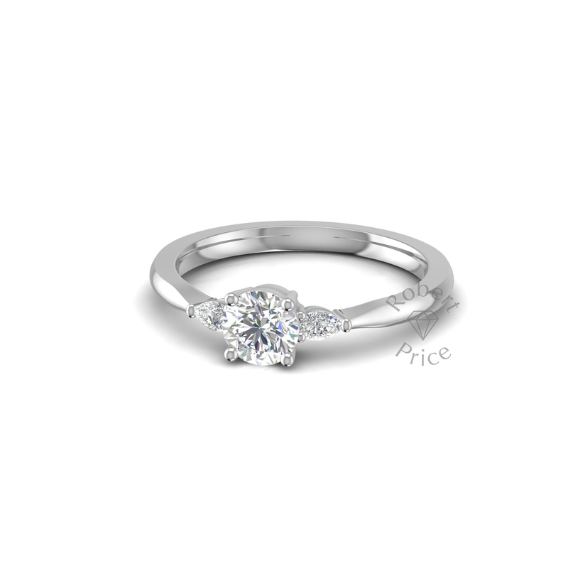 Melody Engagement Ring in 18ct White Gold (0.62 ct.)