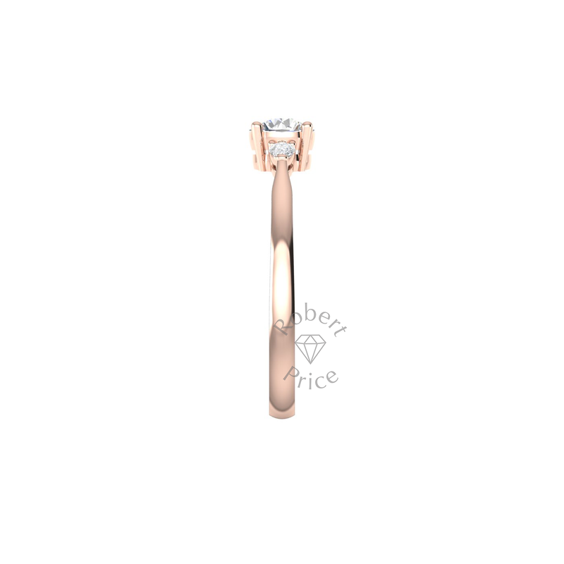 Melody Engagement Ring in 18ct Rose Gold (0.62 ct.)