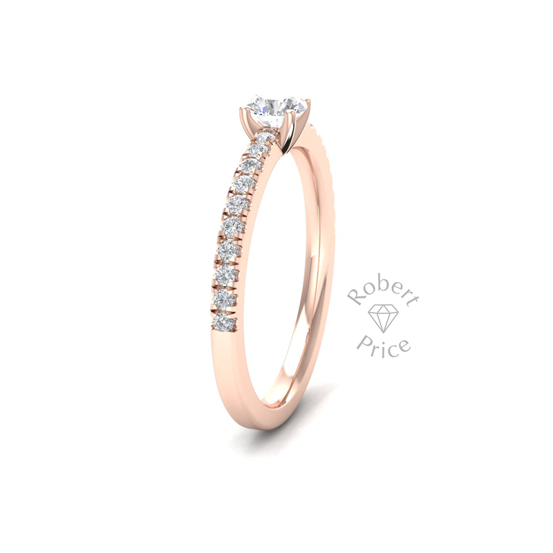 Shimmer Engagement Ring in 18ct Rose Gold (0.45 ct.)