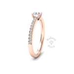 Shimmer Engagement Ring in 18ct Rose Gold (0.53 ct.)