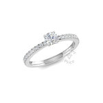 Shimmer Engagement Ring in 18ct White Gold (0.53 ct.)