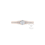 Shimmer Engagement Ring in 18ct Rose Gold (0.53 ct.)