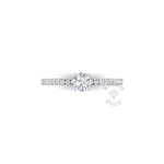 Shimmer Engagement Ring in Platinum (0.6 ct.)