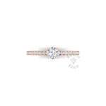 Shimmer Engagement Ring in 18ct Rose Gold (0.6 ct.)