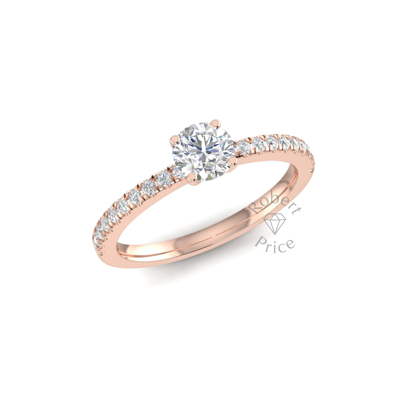 Shimmer Engagement Ring in 18ct Rose Gold (0.7 ct.)