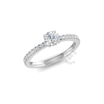 Shimmer Engagement Ring in 18ct White Gold (0.7 ct.)