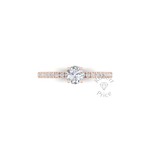 Shimmer Engagement Ring in 18ct Rose Gold (0.7 ct.)