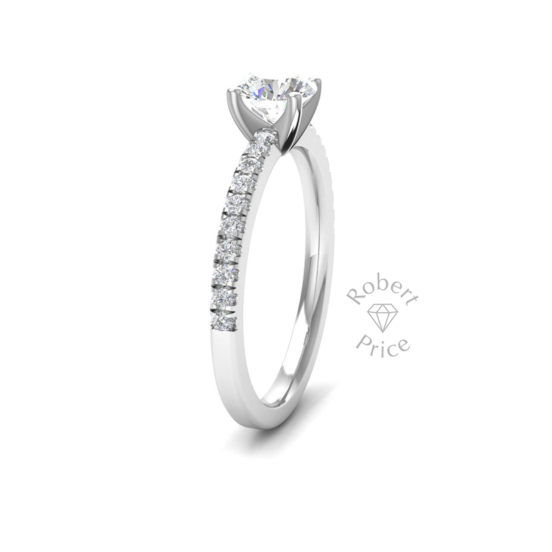 Shimmer Engagement Ring in 18ct White Gold (0.8 ct.)