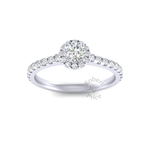 Luna Engagement Ring in Platinum (0.6 ct.)