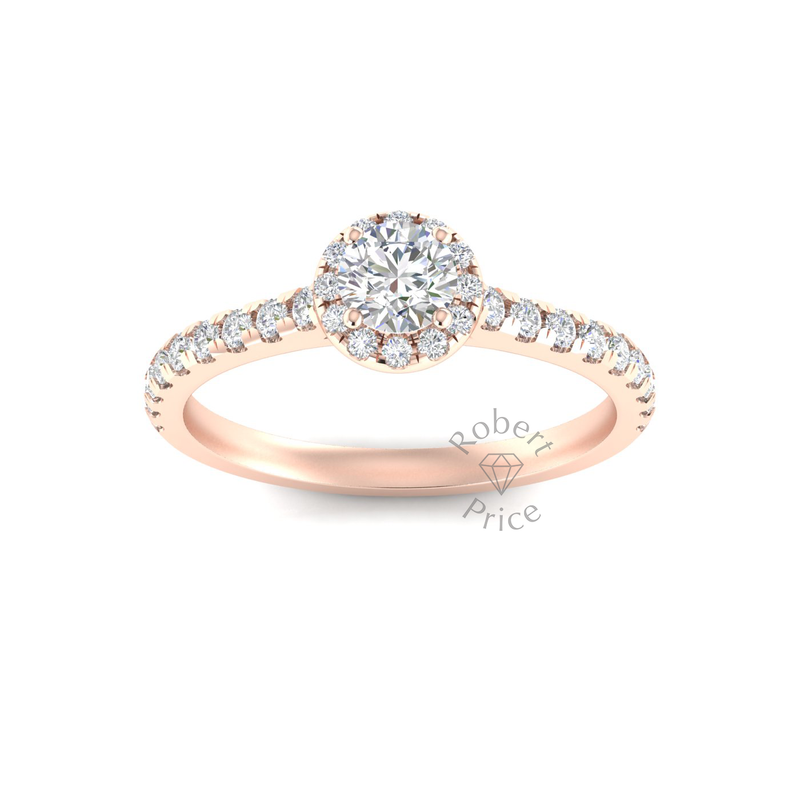 Luna Engagement Ring in 18ct Rose Gold (0.6 ct.)