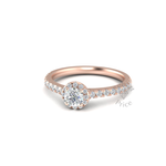 Luna Engagement Ring in 18ct Rose Gold (0.6 ct.)