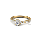 Luna Engagement Ring in 18ct Yellow Gold (0.6 ct.)