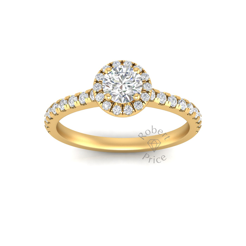 Luna Engagement Ring in 18ct Yellow Gold (0.67 ct.)
