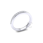 Channel Set Diamond Ring in 18ct White Gold (0.45 ct.)