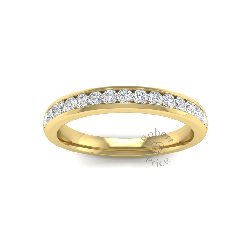 Channel Set Diamond Ring in 18ct Yellow Gold (0.45 ct.)