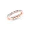 Full Channel Set Diamond Ring in 18ct Rose Gold (0.99 ct.)