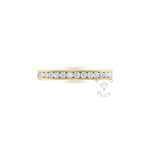 Full Channel Set Diamond Ring in 18ct Yellow Gold (0.99 ct.)