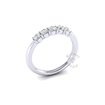 Claw Set Diamond Ring in 18ct White Gold (0.5 ct.)