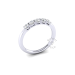 Vintage Claw Set Diamond Ring in Platinum (0.5 ct.)