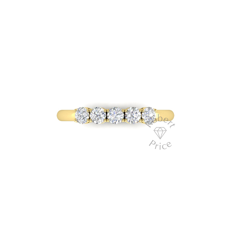 Vintage Claw Set Diamond Ring in 18ct Yellow Gold (0.5 ct.)