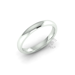 Classic Deluxe Wedding Ring in 9ct White Gold (3mm)