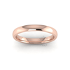 Classic Deluxe Wedding Ring in 18ct Rose Gold (3mm)